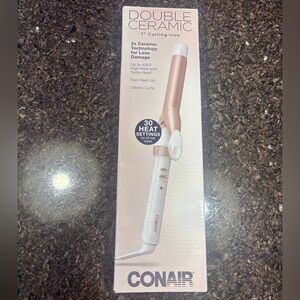 NWT Conair double ceramic 1 inch curling iron